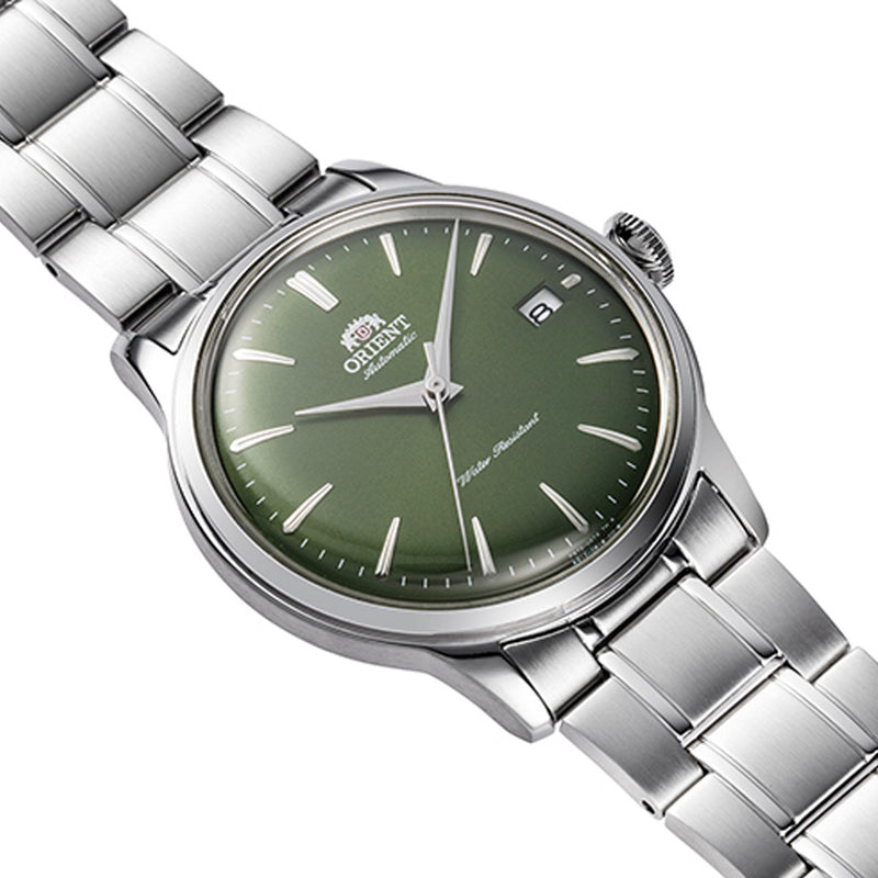 Orient Bambino Version 7 Automatic Green Dial Watch #RA-AC0M09E10B