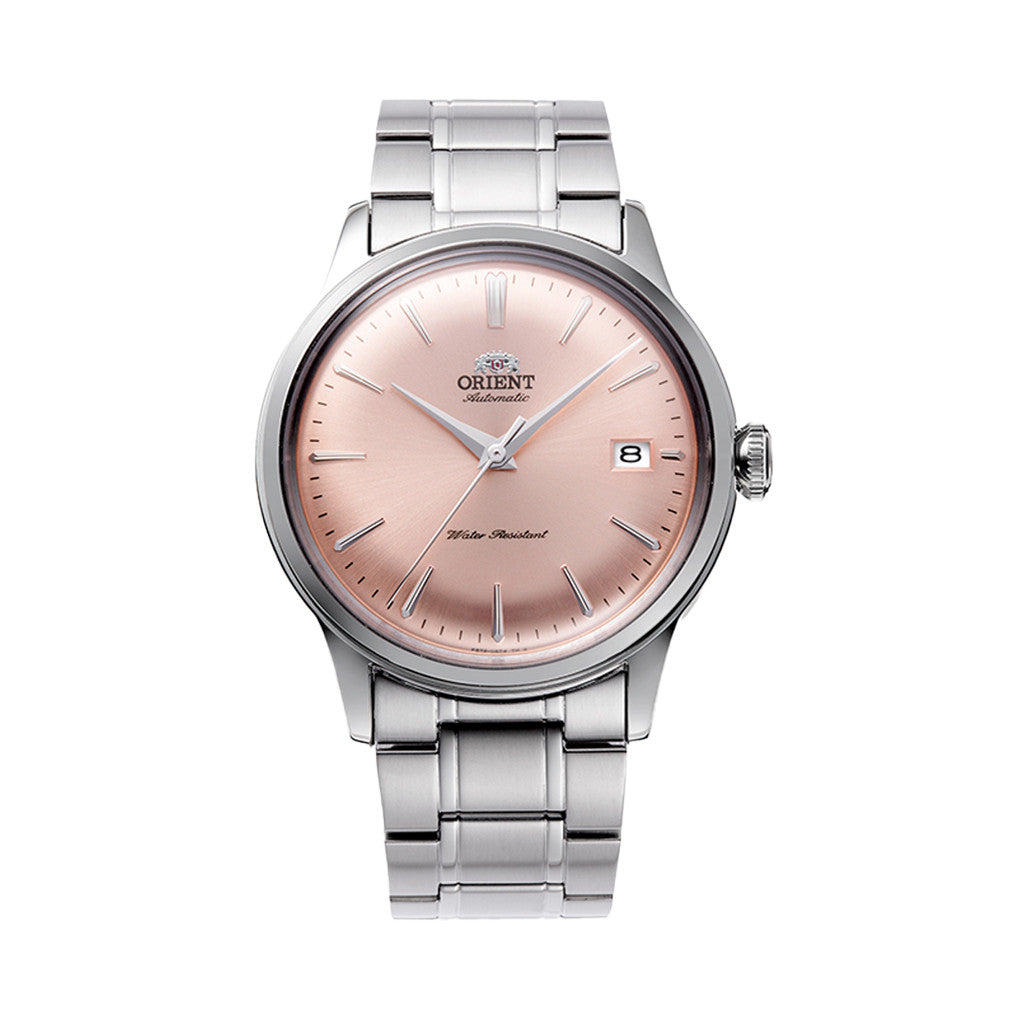 Orient Bambino Version 7 Automatic Pink Dial Watch #RA-AC0M11Y10B
