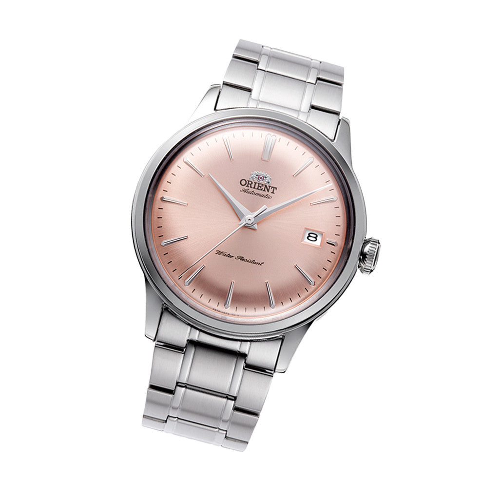 Orient Bambino Version 7 Automatic Pink Dial Watch #RA-AC0M11Y10B