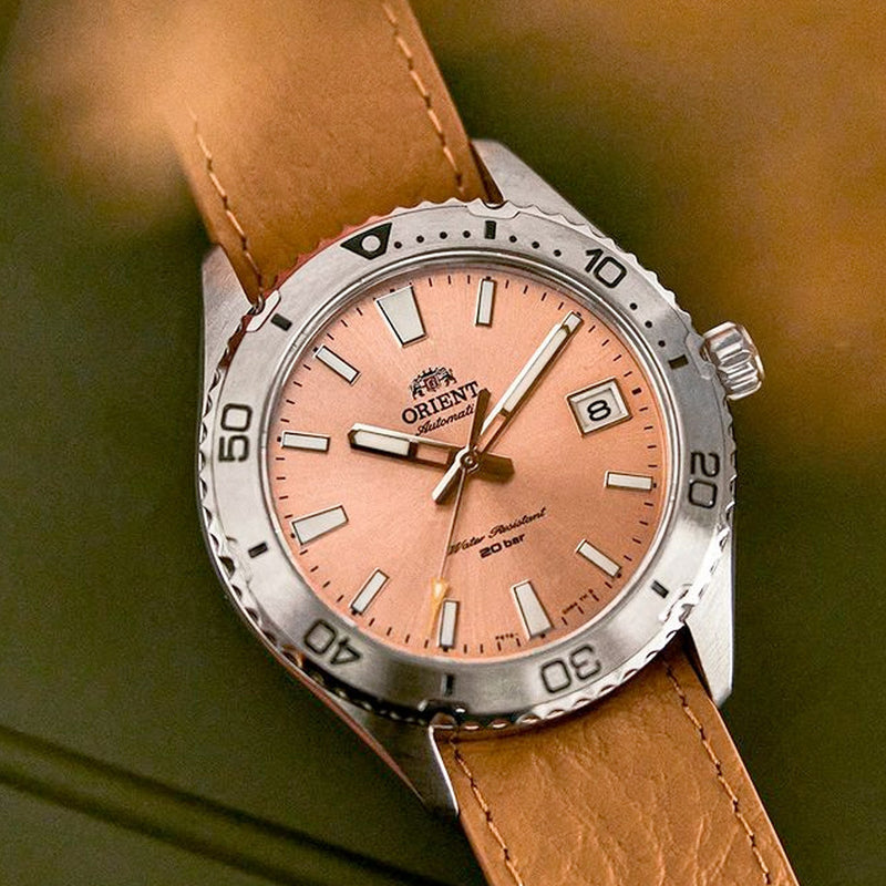 Orient Sport Automatic Dive Watch with Salmon Dial #RA-AC0Q05P10B