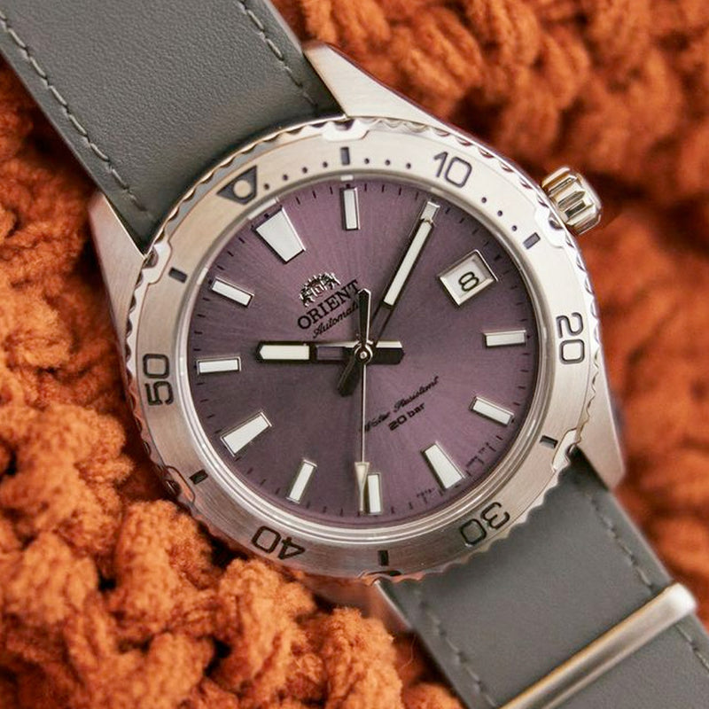 Orient Sport Automatic Dive Watch with Purple Dial #RA-AC0Q07V10B