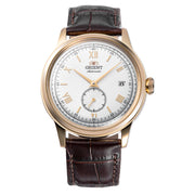 Orient Bambino Version 2 Small Seconds with Yellow Gold White Dial #RA-AP0106S30B