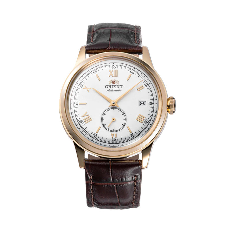 Orient Bambino Version 2 Small Seconds with Yellow Gold White Dial #RA-AP0106S30B