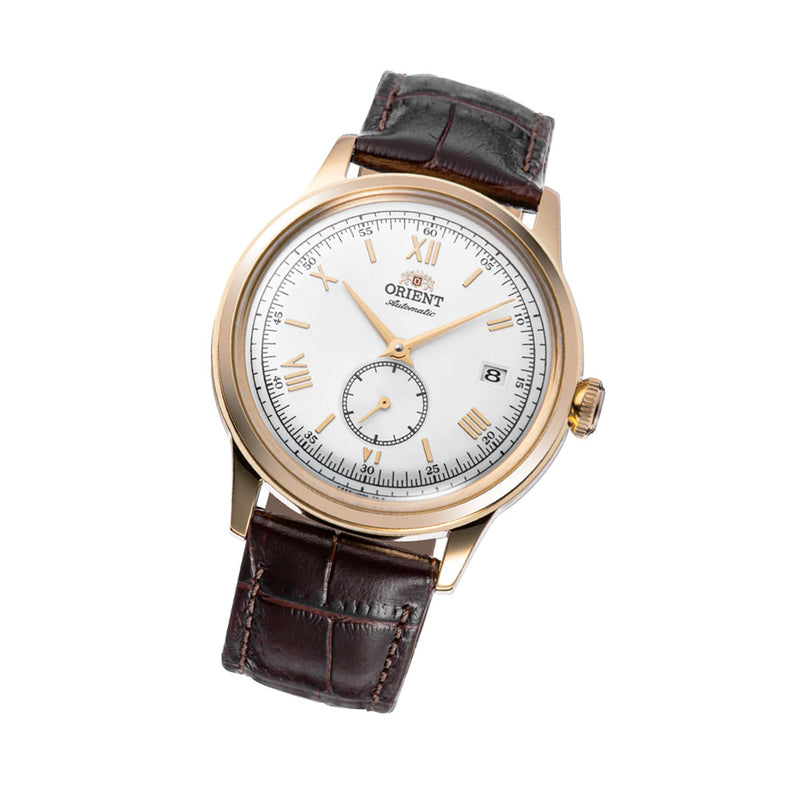 Orient Bambino Version 2 Small Seconds with Yellow Gold White Dial #RA-AP0106S30B