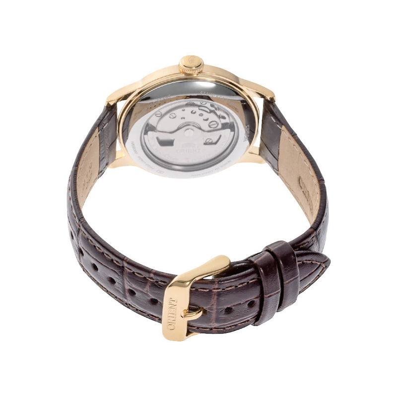 Orient Bambino Version 2 Small Seconds with Yellow Gold White Dial #RA-AP0106S30B