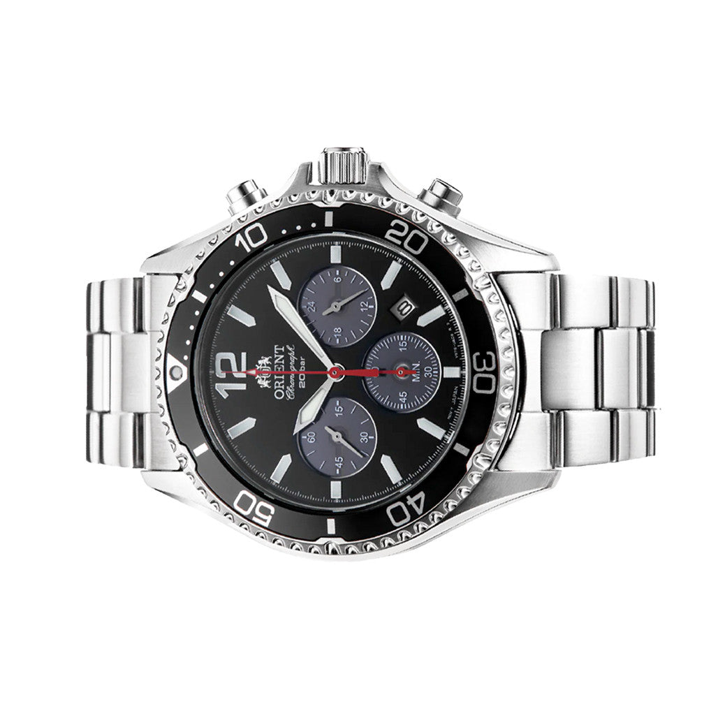 Orient Solar Sports Chronograph with Black Dial #RA-TX0202B10B