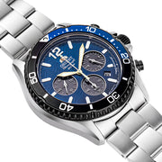 Orient Solar Quartz LE Chronograph Diver Watch with Blue Dial #RA-TX0208L10B