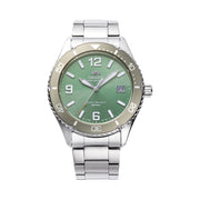Orient Solar Quartz Diver Watch with Green Sunburst Dial #RA-WJ0001E10B