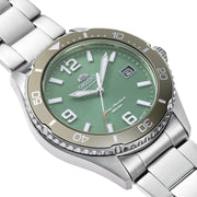 Orient Solar Quartz Diver Watch with Green Sunburst Dial #RA-WJ0001E10B