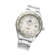 Orient Solar Quartz Diver Watch with Ivory Sunburst Dial #RA-WJ0003S10B