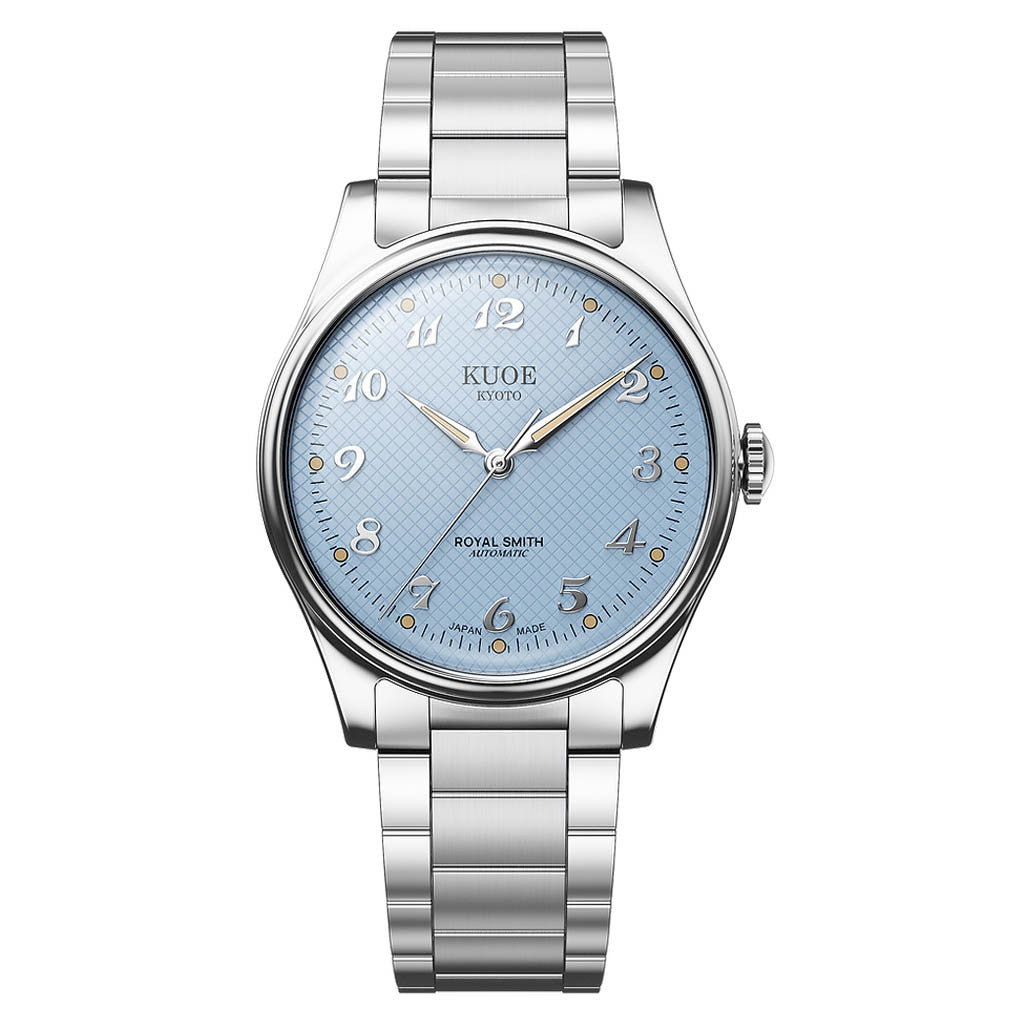 KUOE Royal Smith 90-006 Blue Dial Watch with Breguet Numerals