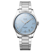 KUOE Royal Smith 90-006 Blue Dial Watch with Breguet Numerals #RS90006BG-SV-BL