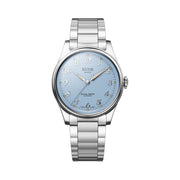 KUOE Royal Smith 90-006 Blue Dial Watch with Breguet Numerals #RS90006BG-SV-BL