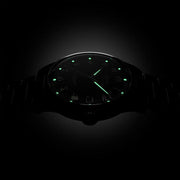 KUOE Royal Smith 90-006 Black Dial Watch with Breguet Numerals #RS90006BG-SV-BK