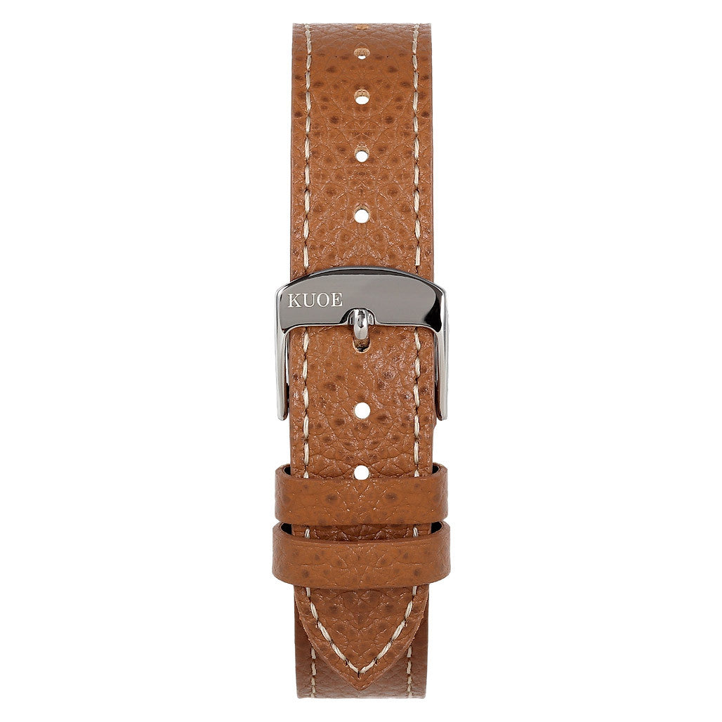 KUOE Royal Smith 90-008 Silver 34mm Dress Watch with Ivory Dial