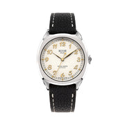 KUOE Royal Smith 90-008 Silver 34mm Dress Watch with Ivory Dial #RS90008-SV-GD