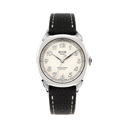 KUOE Royal Smith 90-008 Silver 34mm Dress Watch with Ivory Dial #RS90008-SV-SV