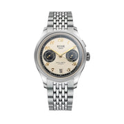KUOE Royal Smith 90-0010 Grainy Panda Dial Watch #RS90010-PA-GRAINY-BOR-EX