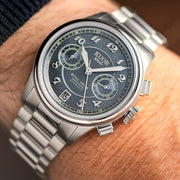 KUOE ROYAL SMITH 90-012 Automatic Chronograph with Navy Dial #RS90012-A-NV-FLAT