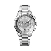 KUOE ROYAL SMITH 90-012 Automatic Chronograph with Silver Dial #RS90012-A-SV-FLAT