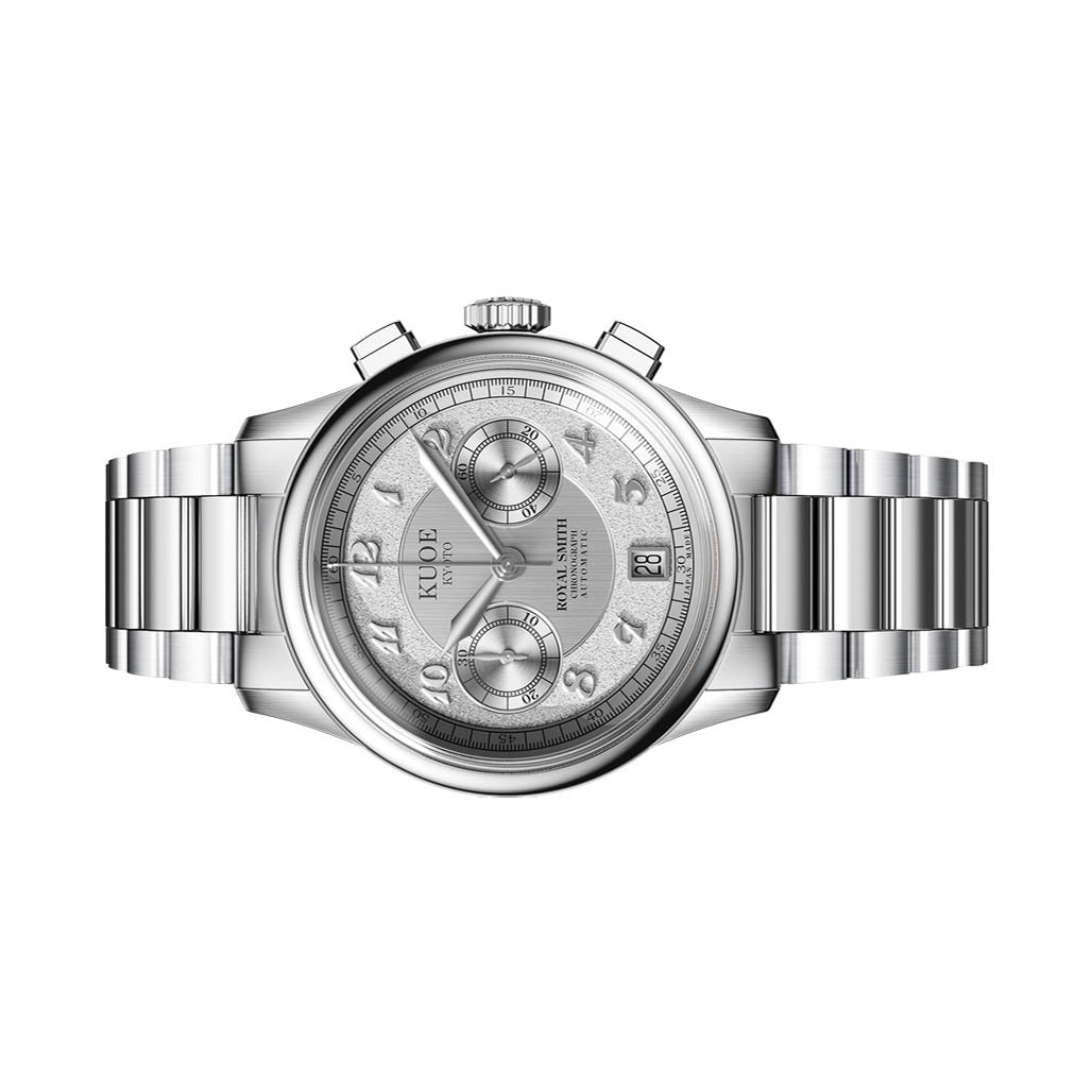 KUOE ROYAL SMITH 90-012 Automatic Chronograph with Silver Dial