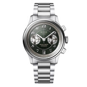 KUOE ROYAL SMITH 90-012 Automatic Chronograph with Green Dial #RS90012-GR-FLAT