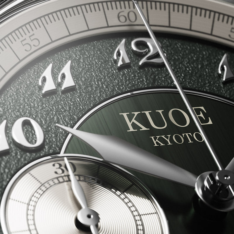 KUOE ROYAL SMITH 90-012 Automatic Chronograph with Green Dial #RS90012-GR-FLAT