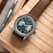 KUOE ROYAL SMITH 90-012 Automatic Chronograph with Green Dial #RS90012-GR-FLAT