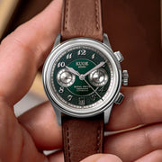 KUOE ROYAL SMITH 90-012 Automatic Chronograph with Green Dial #RS90012-GR-FLAT