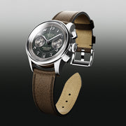 KUOE ROYAL SMITH 90-012 Automatic Chronograph with Green Dial #RS90012-GR-FLAT