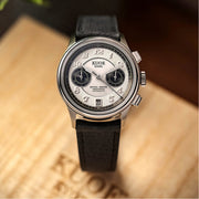 KUOE ROYAL SMITH 90-012 Automatic Chronograph with Panda Dial #RS90012-PA-FLAT