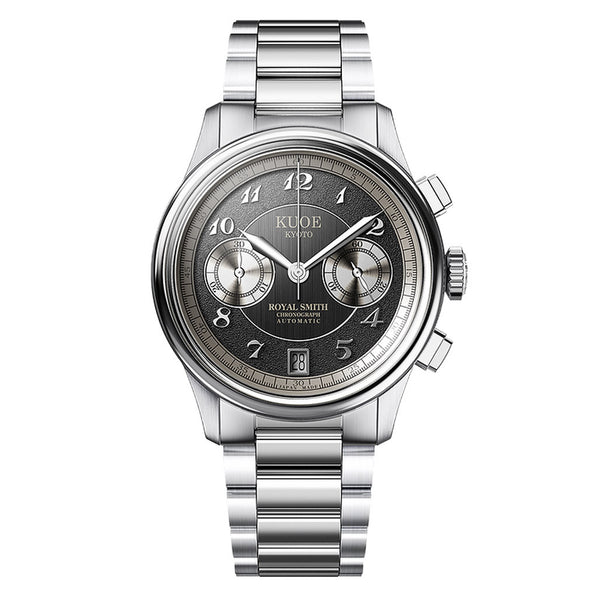 KUOE ROYAL SMITH 90-012 Automatic Chronograph with Grey Dial #RS90012-RPA-FLAT