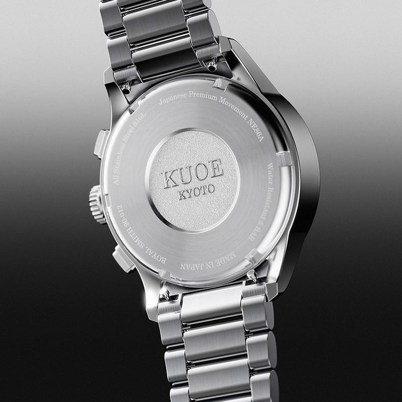 KUOE ROYAL SMITH 90-012 Automatic Chronograph with Grey Dial #RS90012-RPA-FLAT