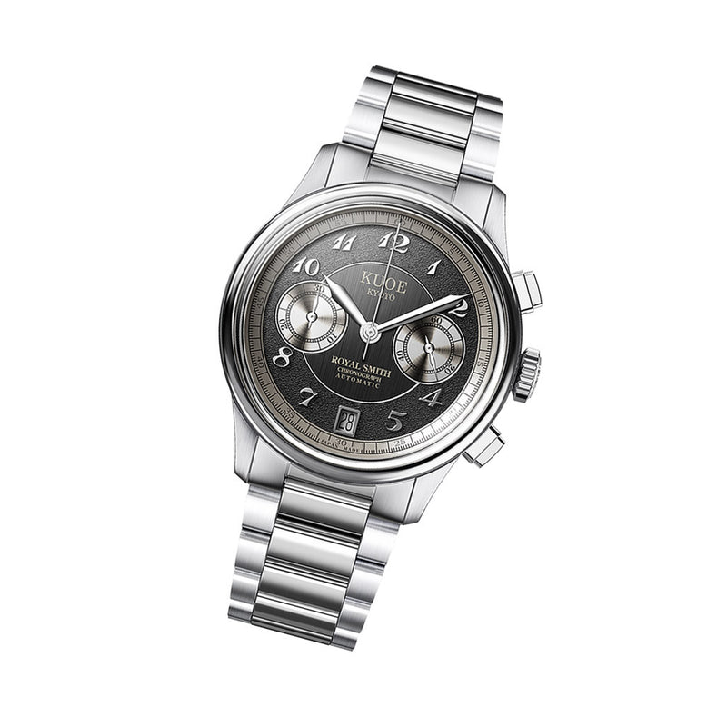 KUOE ROYAL SMITH 90-012 Automatic Chronograph with Grey Dial #RS90012-RPA-FLAT