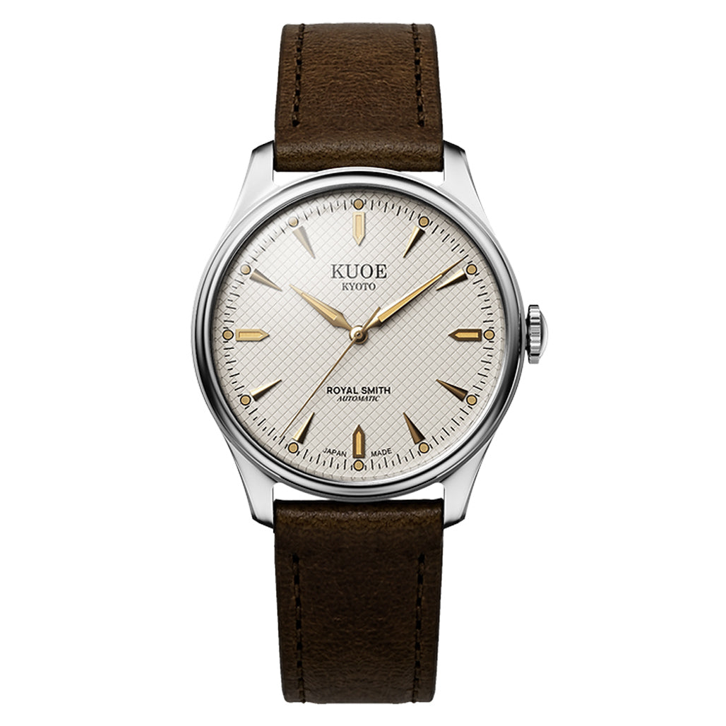KUOE Royal Smith 90-006 Automatic 39mm Watch with Ivory Dial
