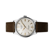 KUOE Royal Smith 90-006 Automatic 39mm Watch with Ivory Dial #RS9006C-SV-IV-IT-DBR-LARGE
