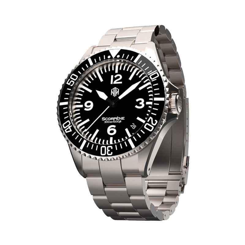 NTH Scorpene Black Hi-Beat Automatic Dive Watch with Date #WW-NTH-SCKD