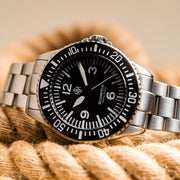 NTH Scorpene Black Hi-Beat Automatic Dive Watch without Date #WW-NTH-SCKN lifestyle