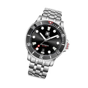 Second Hour Gin Clear Mk2 Watch with Sunburst Black Dial #SEC-HOU-01
