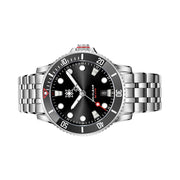Second Hour Gin Clear Mk2 Watch with Sunburst Black Dial #SEC-HOU-01