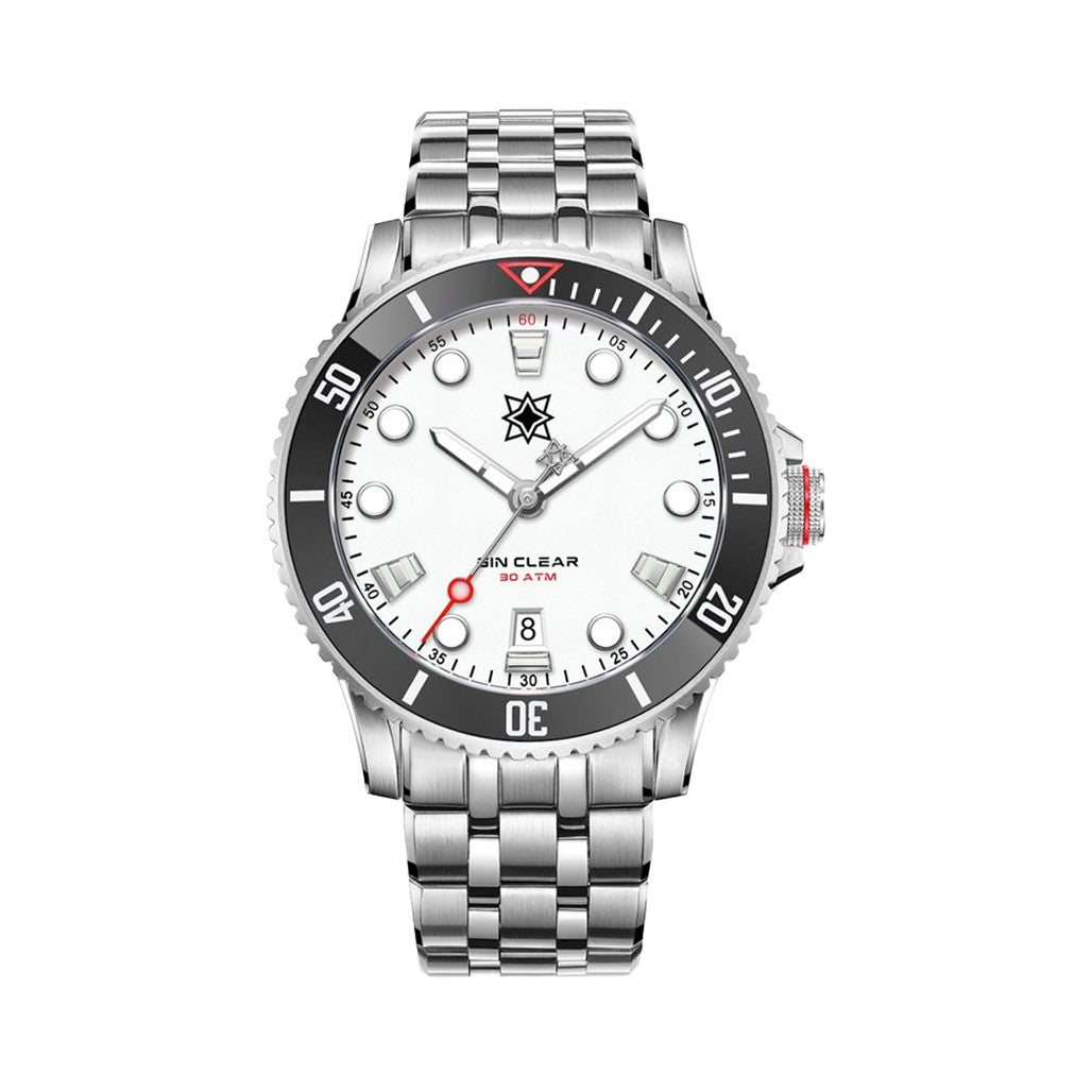 Second Hour Gin Clear Mk2 Watch with Arctic White Dial #SEC-HOU-02
