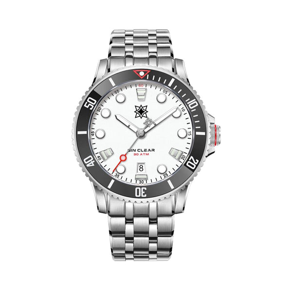 Second Hour Gin Clear Mk2 Watch with Arctic White Dial #SEC-HOU-02