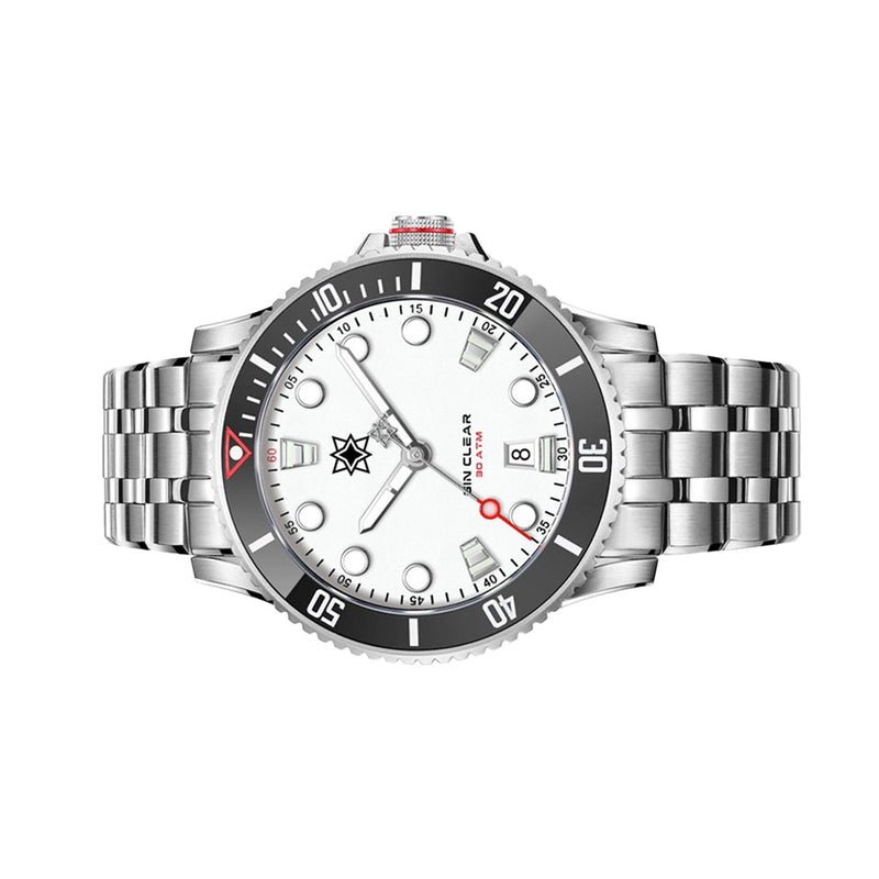 Second Hour Gin Clear Mk2 Watch with Arctic White Dial #SEC-HOU-02