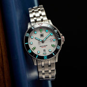 Second Hour Gin Clear Mk2 Watch with Arctic White Dial #SEC-HOU-02