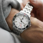 Second Hour Gin Clear Mk2 Watch with Arctic White Dial #SEC-HOU-02
