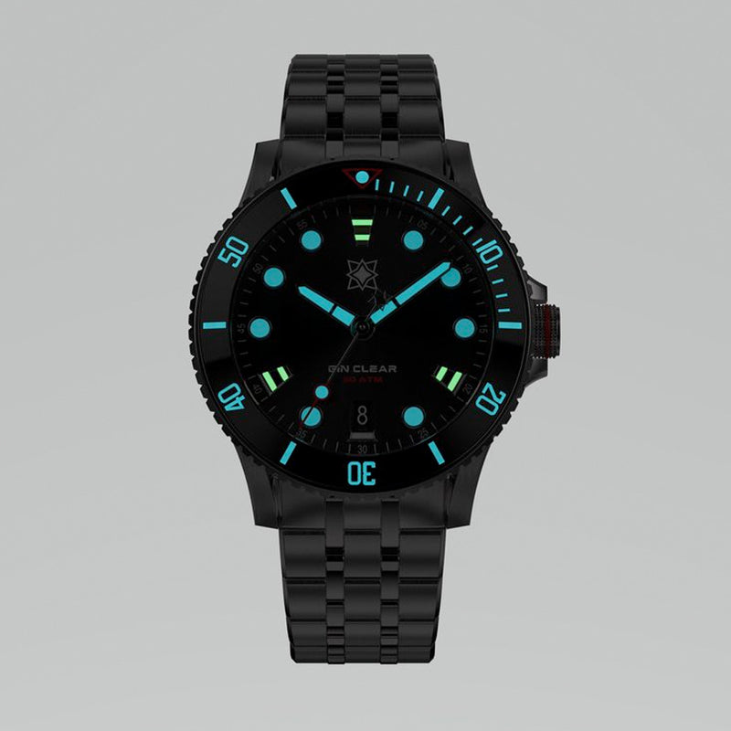 Second Hour Gin Clear Mk2 Watch with Ocean Sunset Dial #SEC-HOU-03