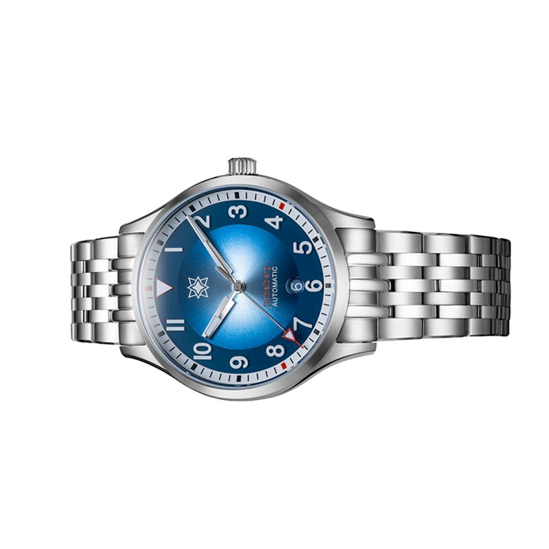 Second Hour Sattelberg Mk2 Watch with Blue Dial #SEC-HOU-07
