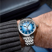 Second Hour Sattelberg Mk2 Watch with Blue Dial #SEC-HOU-07
