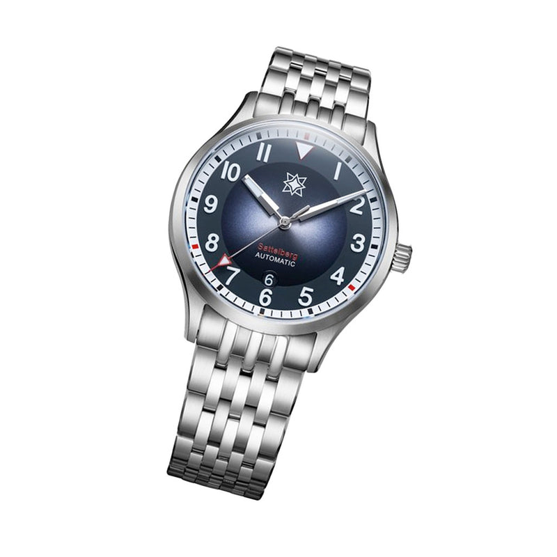 Second Hour Sattelberg Mk2 Watch with Black Dial #SEC-HOU-09