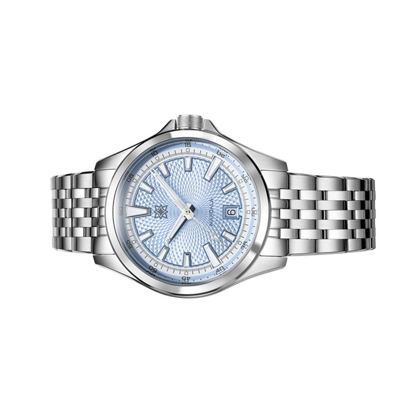 Second Hour Mandala Mk3 Watch with Silver Blue Dial #SEC-HOU-11